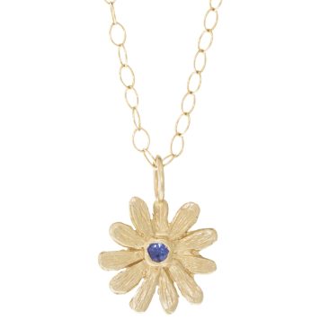 Victoria Cunningham Trunk Show:14k daisy + sapphire (charm only)
