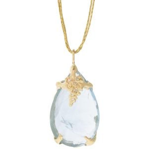 Victoria Cunningham Trunk Show: 28 ct aquamarine + dia grapes (charm only)