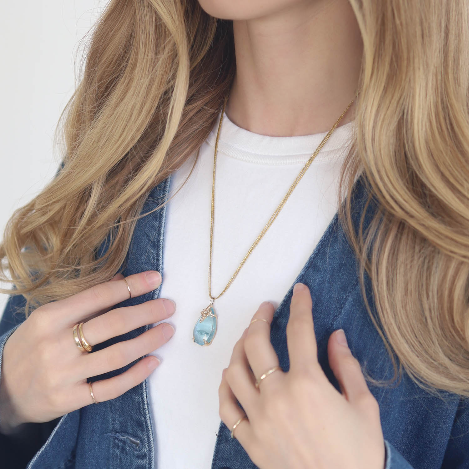 Victoria Cunningham Trunk Show: 28 ct aquamarine + dia grapes (charm only)