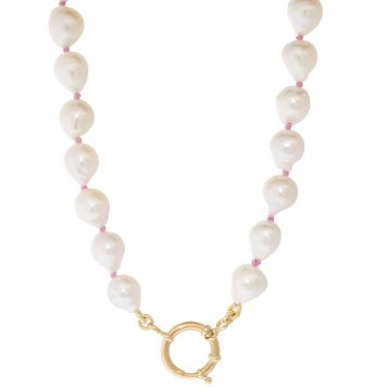 Victoria Cunningham Trunk Show:Beaded Necklace,baroque pearls, 16"