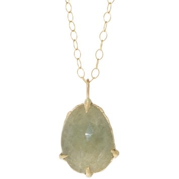 Victoria Cunningham Trunk Show:10.25 ct green sapphire + 14k all rise (charm only)
