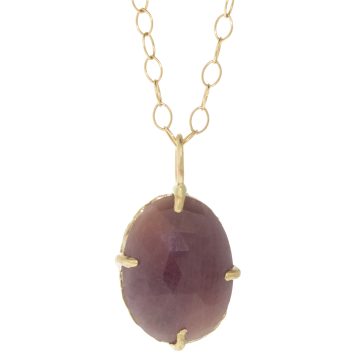 Victoria Cunningham Trunk Show:7.4 ct pink sapphire + 14k JOY (charm only)