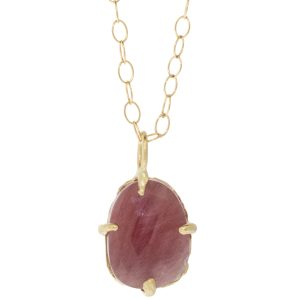 Victoria Cunningham Trunk Show:6.4 ct pink sapphire + 14k LOVE (charm only)