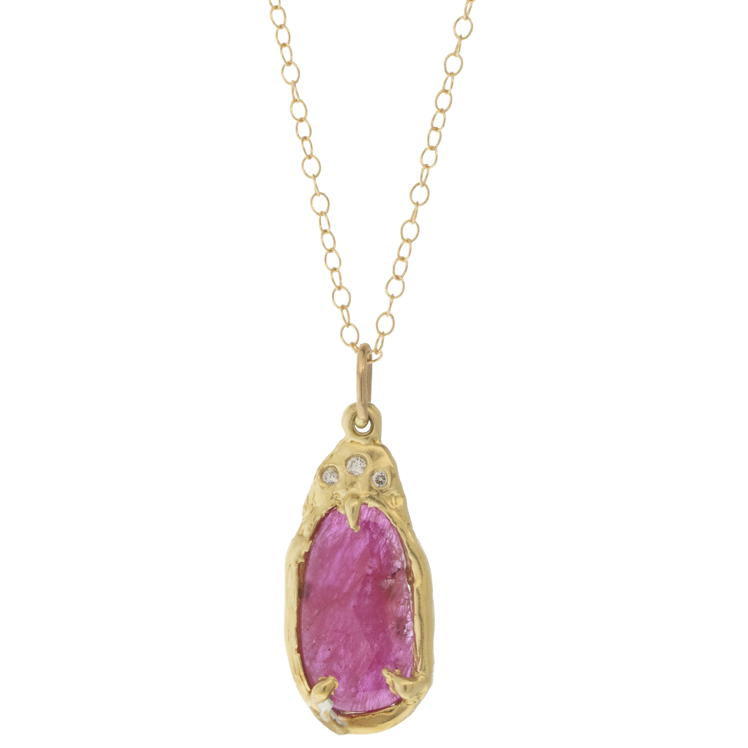 Victoria Cunningham Trunk Show:ruby + 3 dia - charm only