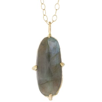 Victoria Cunningham Trunk Show: 10 ct labradorite + 14k spirituality (charm only)