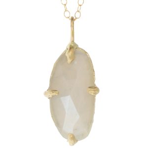 Victoria Cunningham Trunk Show:4.6 ct white moonstone + 14k new day (charm only)