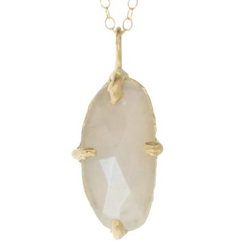 Victoria Cunningham Trunk Show:4.6 ct white moonstone + 14k new day (charm only)