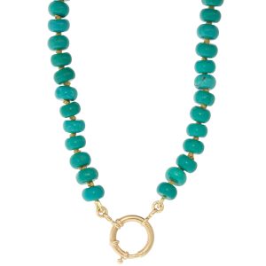 Victoria Cunningham Trunk Show:Beaded Necklace,Turquoise 16"