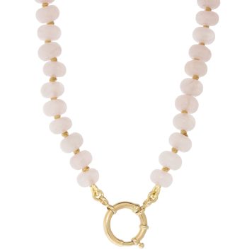 Victoria Cunningham Trunk Show:Beaded Necklace,Small Rose quartz, 16"