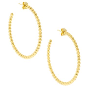 Tai: Large Gold Ball Hoops