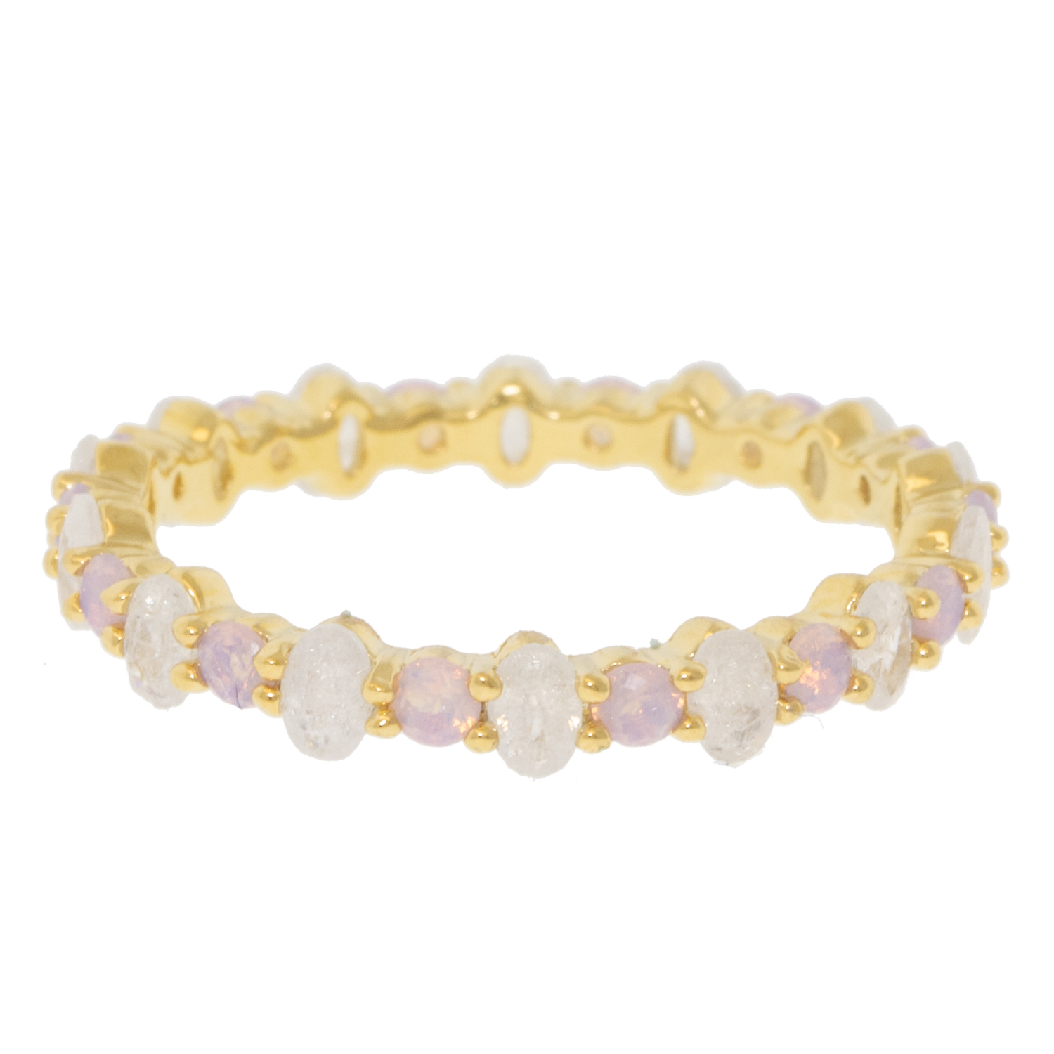 Tai: Multi Pink CZ Ring - Size 6