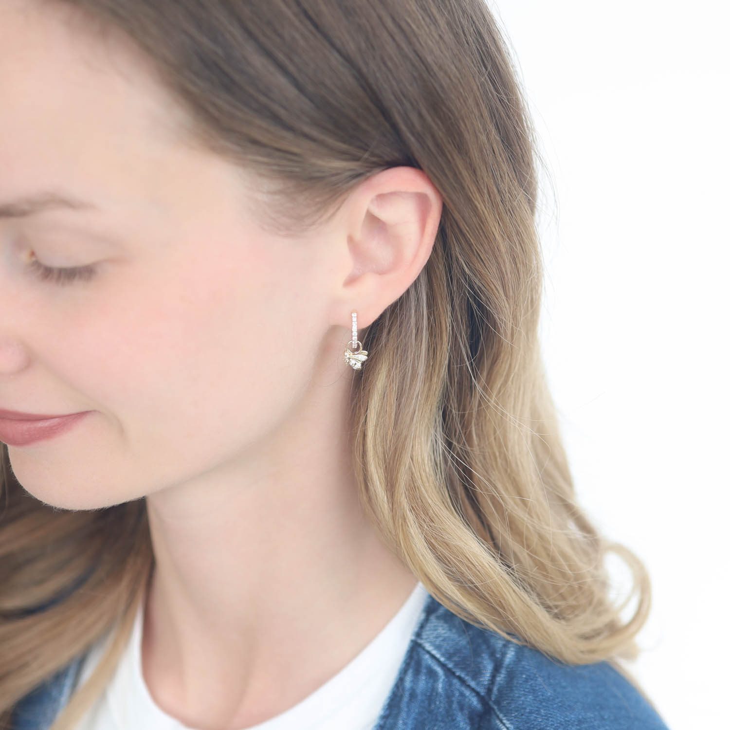 Three Stories Jewelry: SINGLE Tiny Bumble Bee Charm