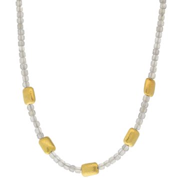 Lulu: Lhasa Necklace, Labradorite 16.25-18.25