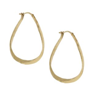 LuLu: Rapture Hoops, Twisted + Hammered, 18k Gold Fill - Small