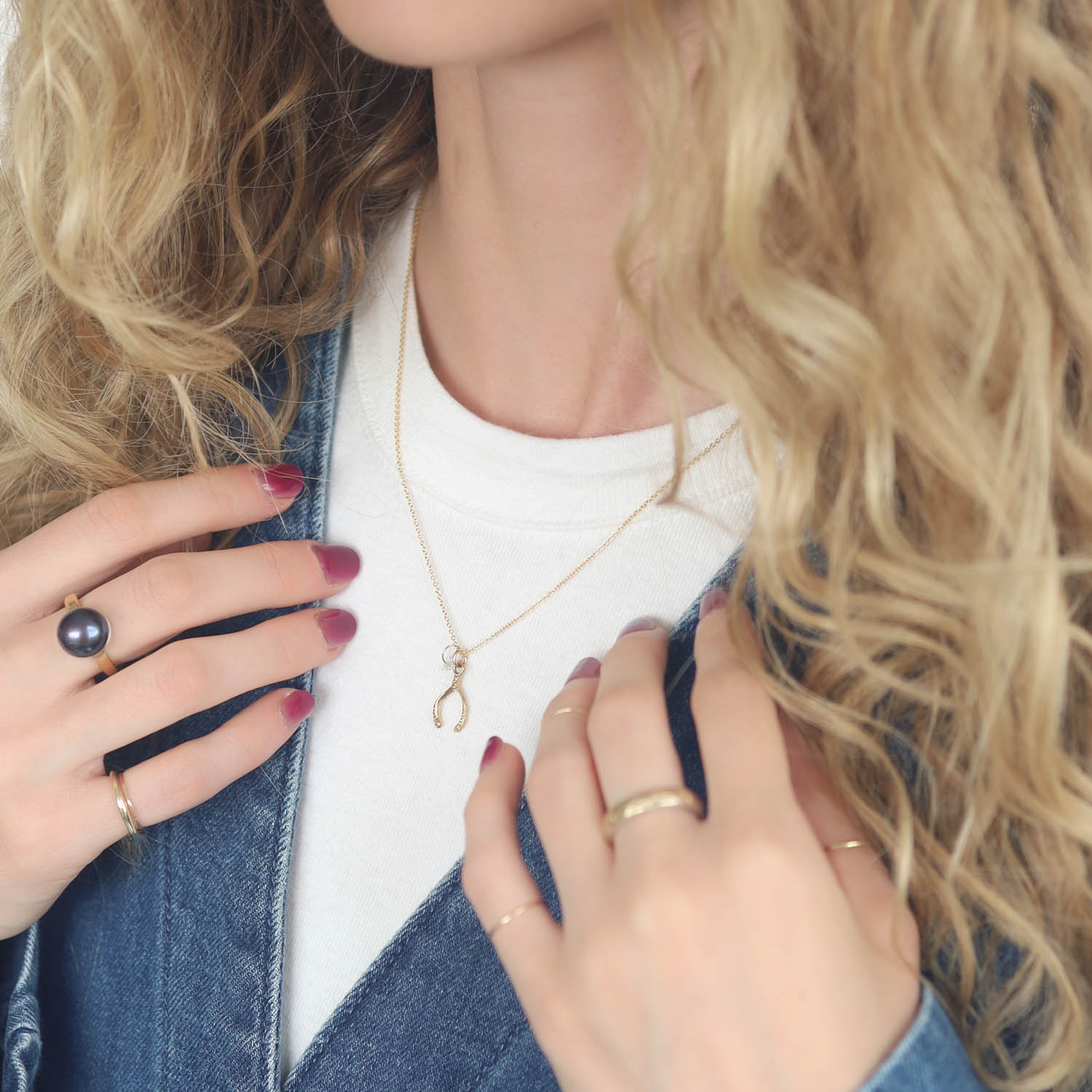 LuLu:Bobby Petite Necklace 'Stay in the Magic',Cable chain