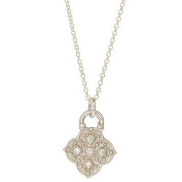 LuLu: Muse Necklace - Silver w/ Diam
