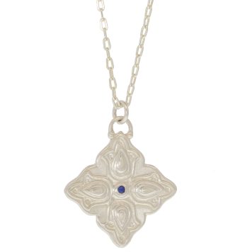 LuLu: Shiva Necklace - Silver w/ Blue Sapphire