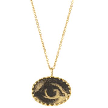 Anzu: Victoria Necklace, Gold Vermeil, Lovers Eye Motif