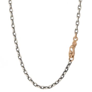 LUCIA CHAIN WITH ROSE GOLD SAFETY CLASP 22