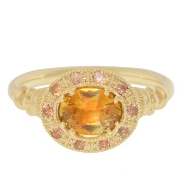 Erin Cuff: Sapphire Muse Ring- 0.88CT Montana Sapphire 14ky fairmined