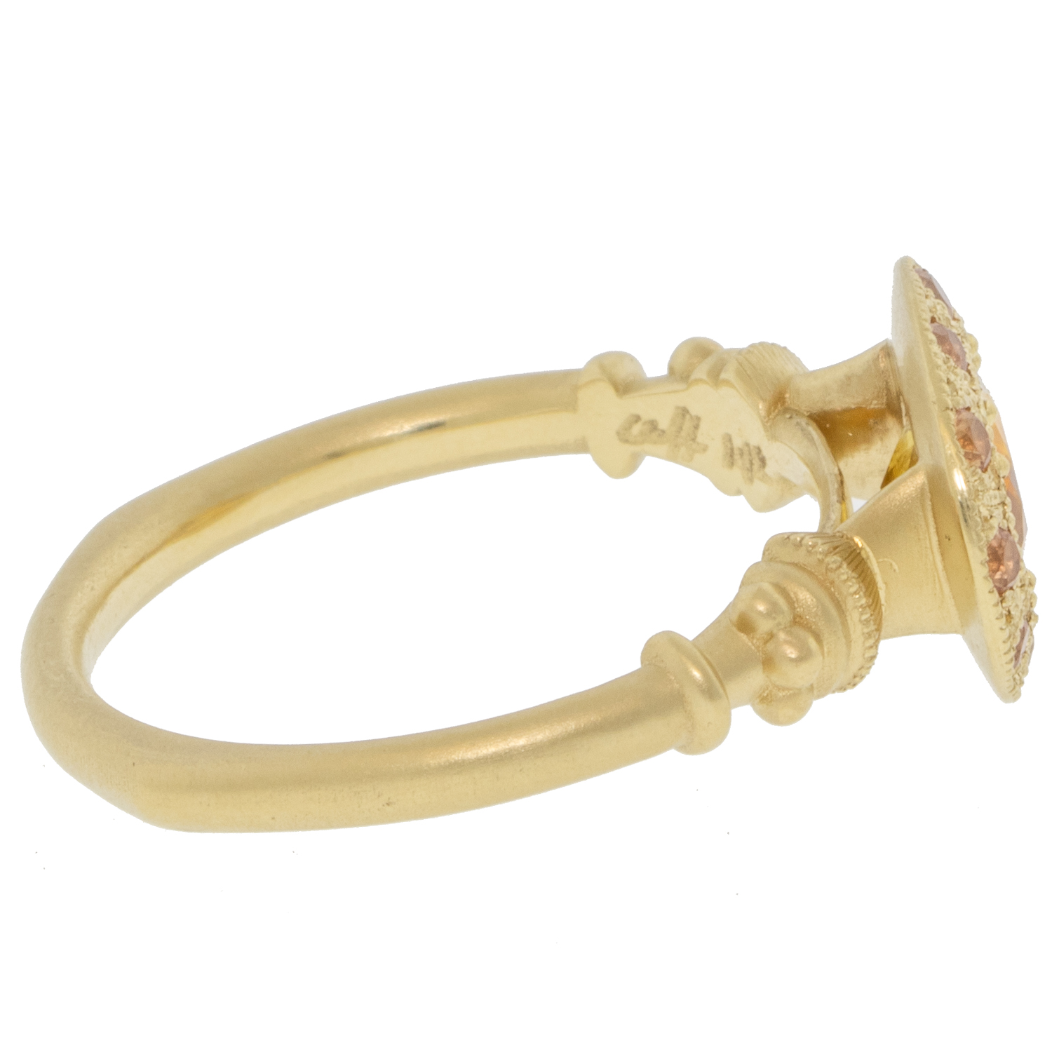 Erin Cuff: Sapphire Muse Ring- 0.88CT Montana Sapphire 14ky fairmined