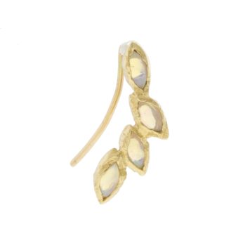 Misa Jewelry: Petal Opal Ear Crawler, 14K YG, Opal, Right Ear Single