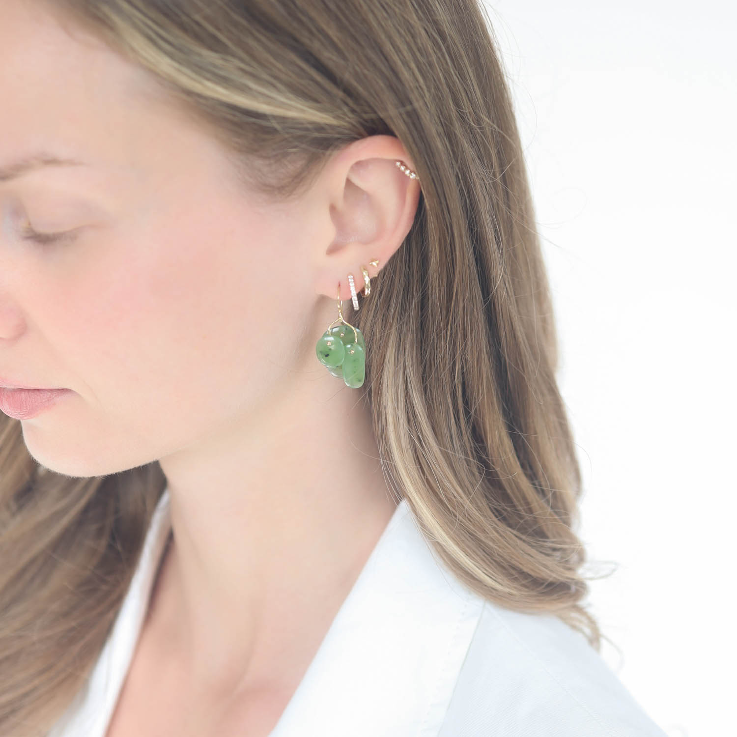 Ten Thousand Things: Tiny Mobile Earring,JADE
