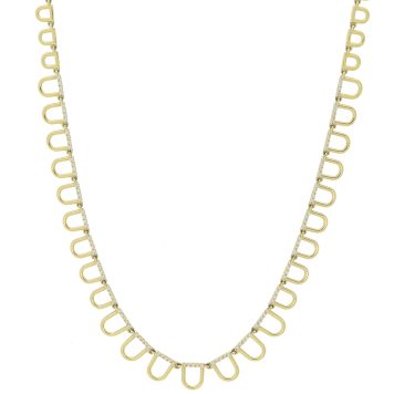 Campbell + Charlotte:Found Curve Link Riviere Necklace